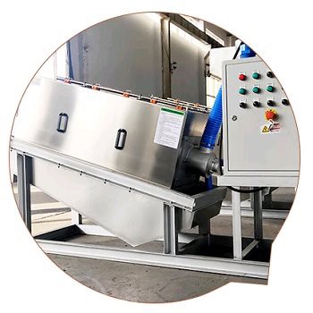 Detail of Screw Press Dehydrator Detail of Screw Press Dehydrator